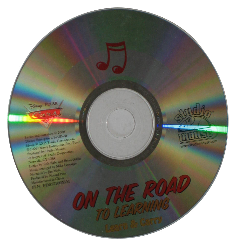 Disney Cars Movie (2006) On The Road To Learning Learn & Carry CD