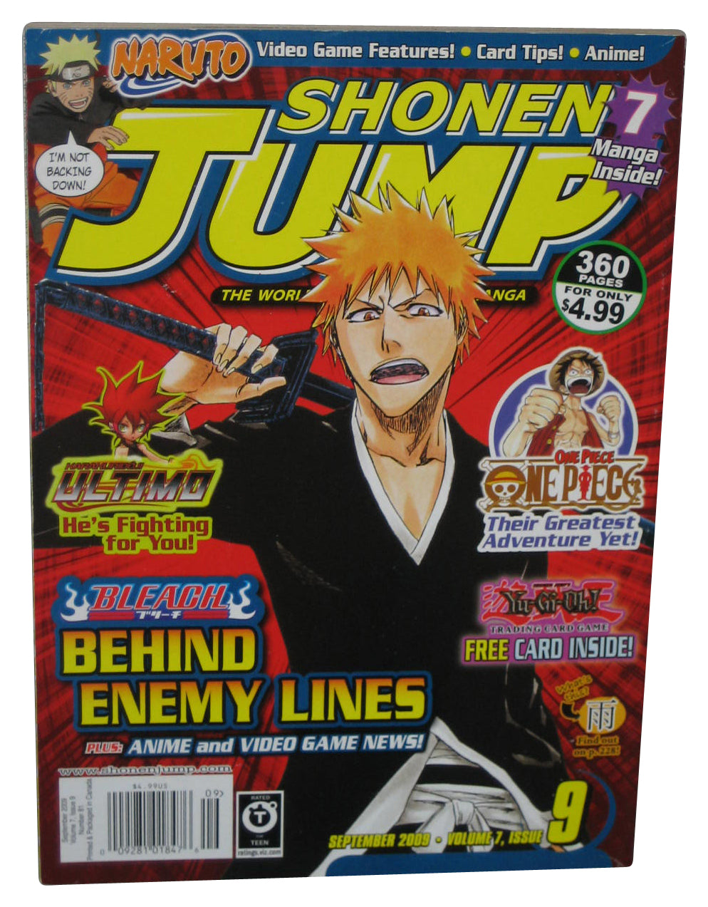 Shonen Jump September 2009 Anime Manga Magazine Book #81 - (Bleach Cover)