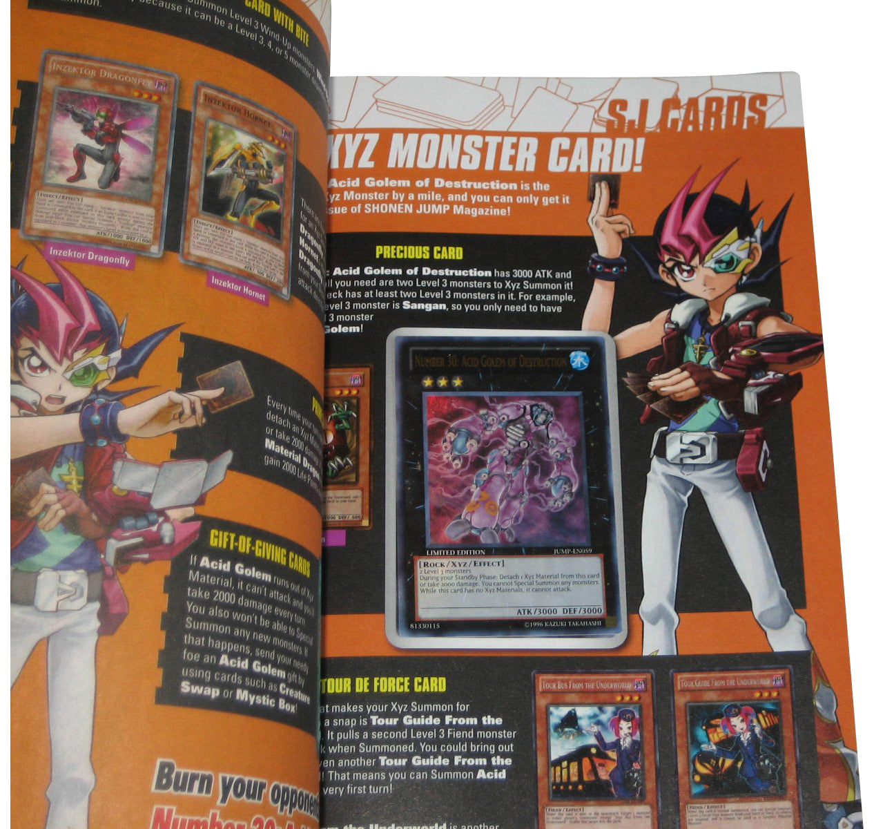 Shonen Jump April 2012 Nol. 10 No. 4 Anime Manga Magazine Book #110 w/ Yu-Gi-Oh! Acid Golem of Destruction Promo Card