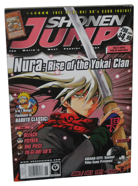 Shonen Jump June July 2011 Anime Manga Magazine Book #102 - (Nura Rise of Yokai Clan Cover)