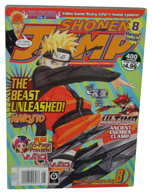 Shonen Jump August 2009 Anime Manga Magazine Book #80 - (Naruto Cover)