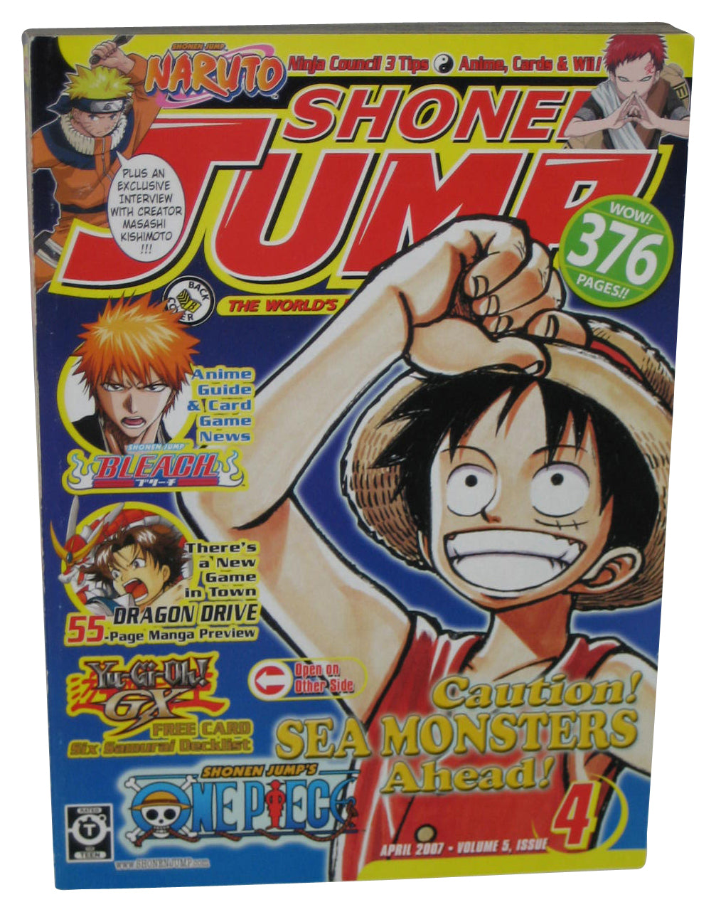 Shonen Jump April 2007 Anime Manga Magazine Book #52 - (One Piece Cover)