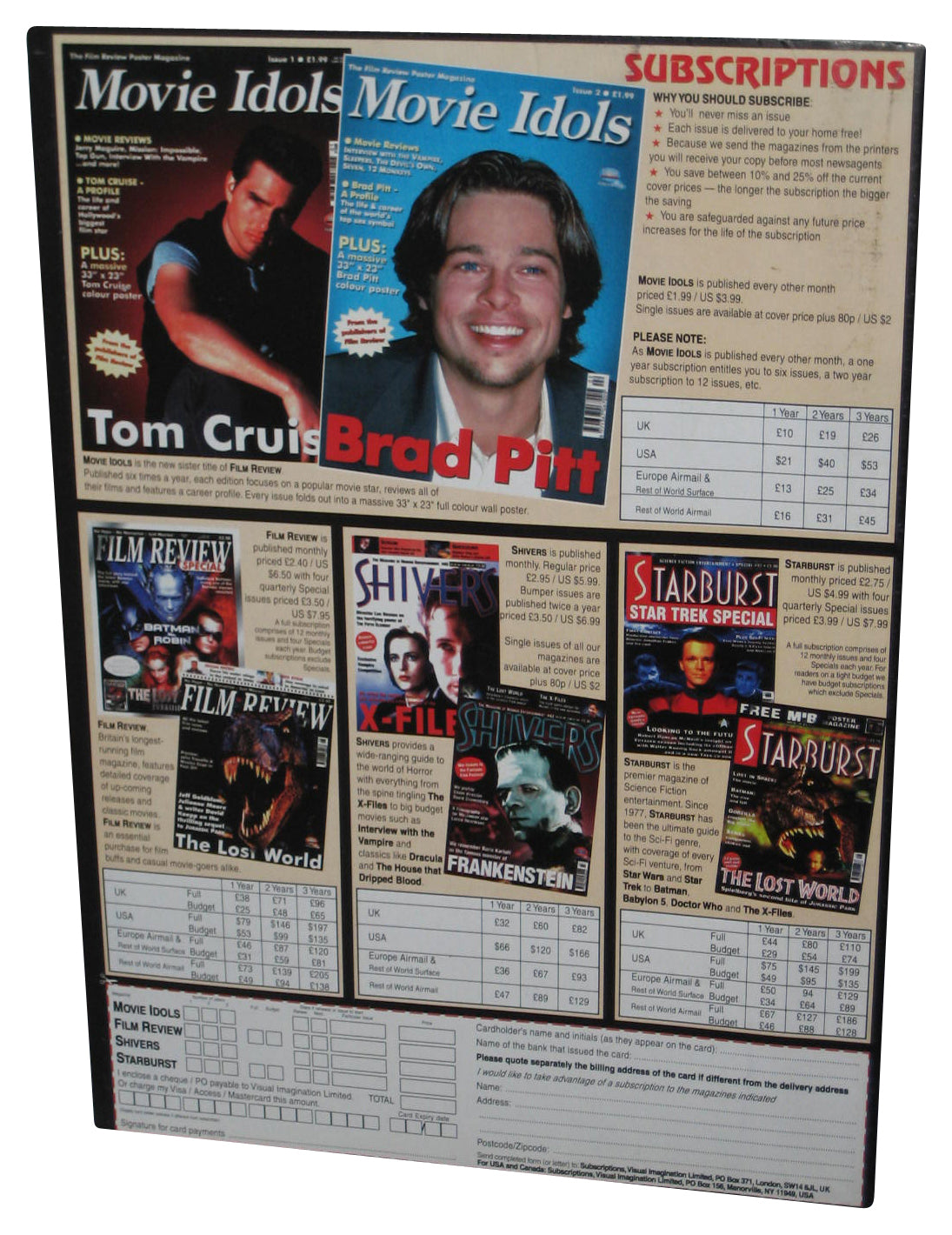 Movie Idols The Film Review Poster Magazine Issue #3 - (George Clooney Cover)