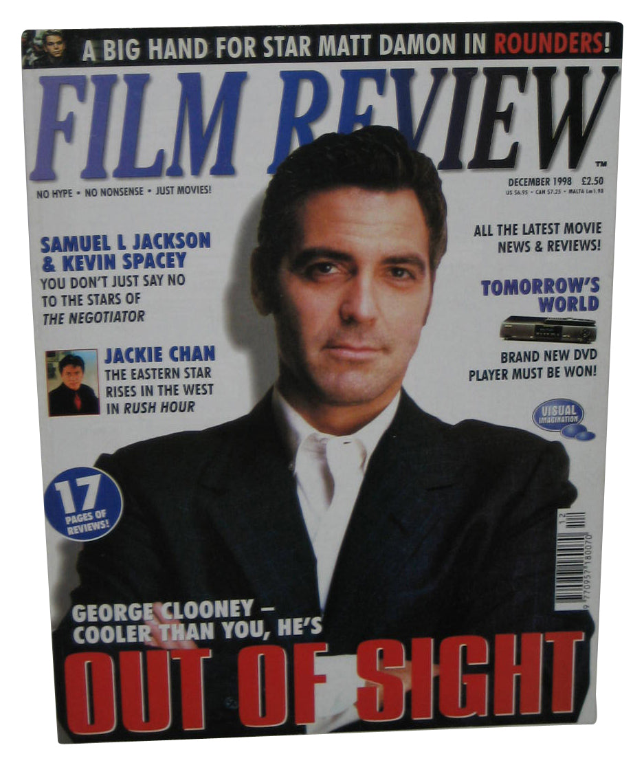 Film Review December 1998 Movie Magazine Book - (George Clooney Cover)