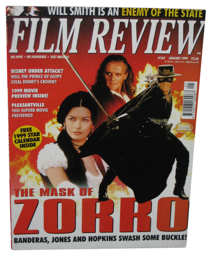 Film Review January 1999 Movie Magazine Book - (Mask of Zorro Cover)