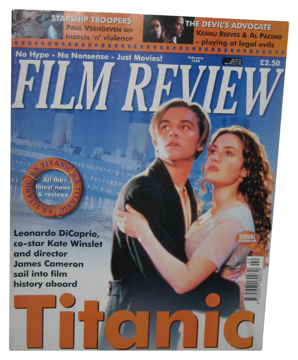 Film Review February 1998 Movie Magazine Book - (Titanic Cover)