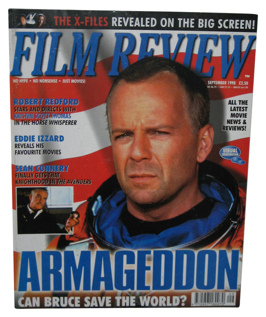 Film Review September 1998 Movie Magazine Book - (Armageddon Bruce Willis Cover)