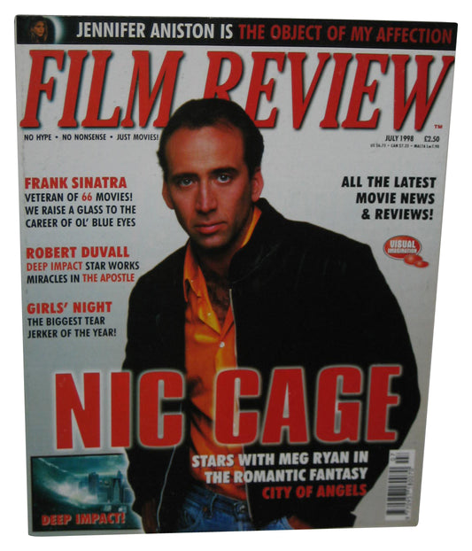 Film Review July 1998 Movie Magazine Book - (Nicholas Cage City of Angels Cover)