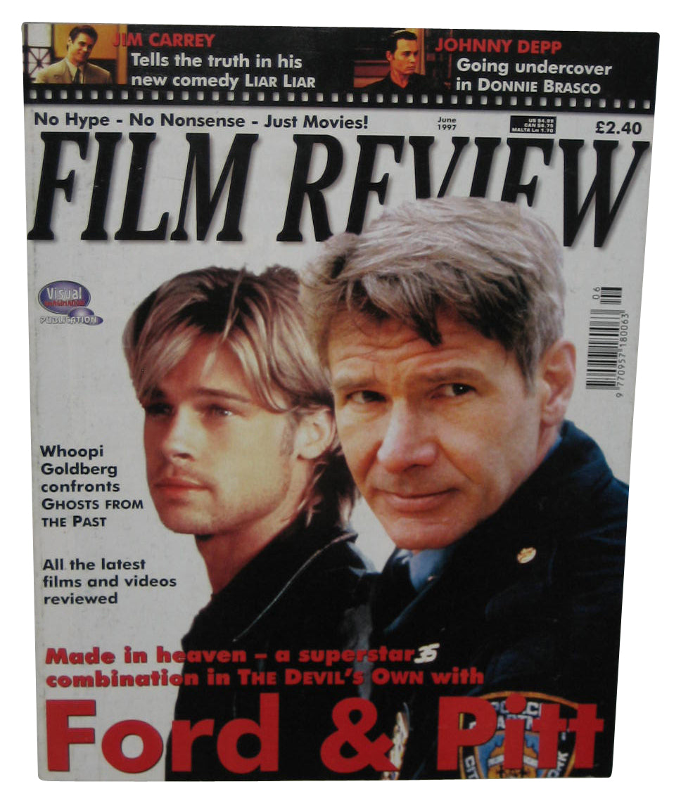 Film Review June 1997 Movie Magazine Book - (Harrison Ford & Brad Pitt Cover)