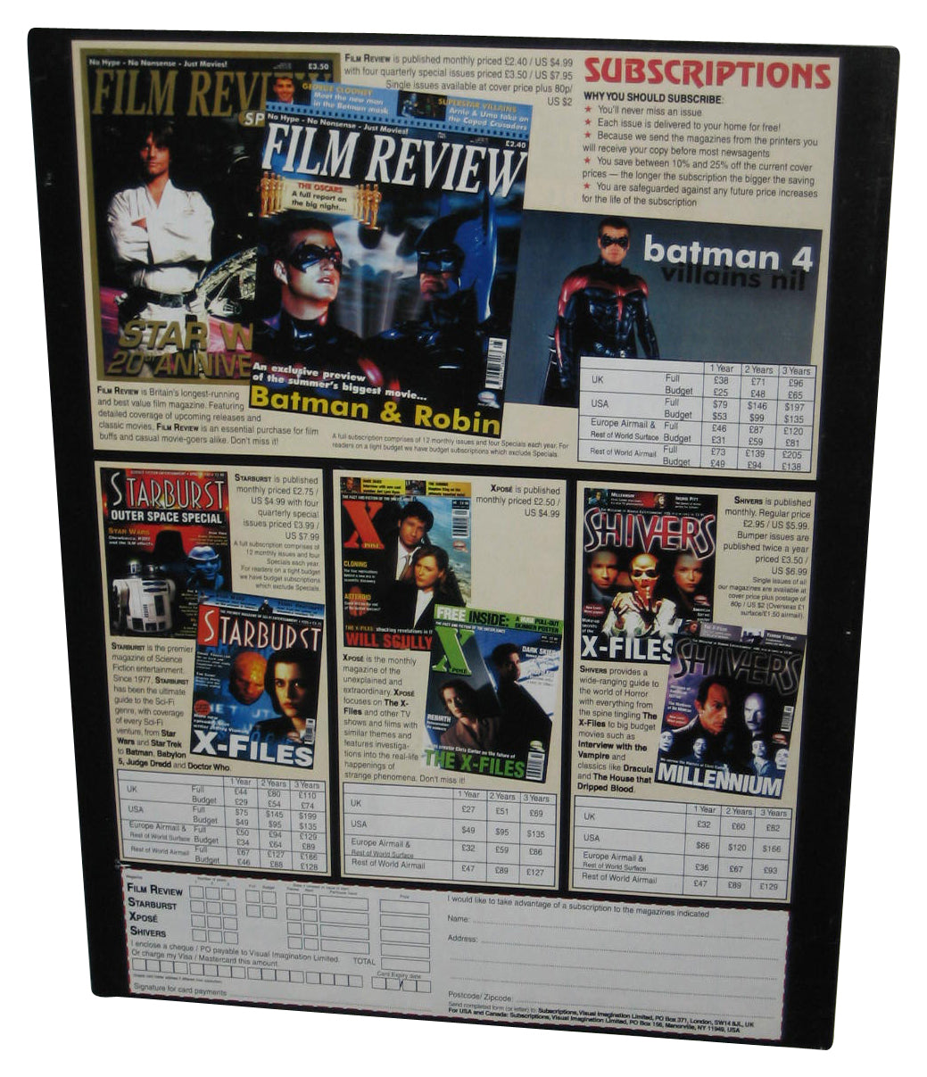Film Review June 1997 Movie Magazine Book - (Harrison Ford & Brad Pitt Cover)