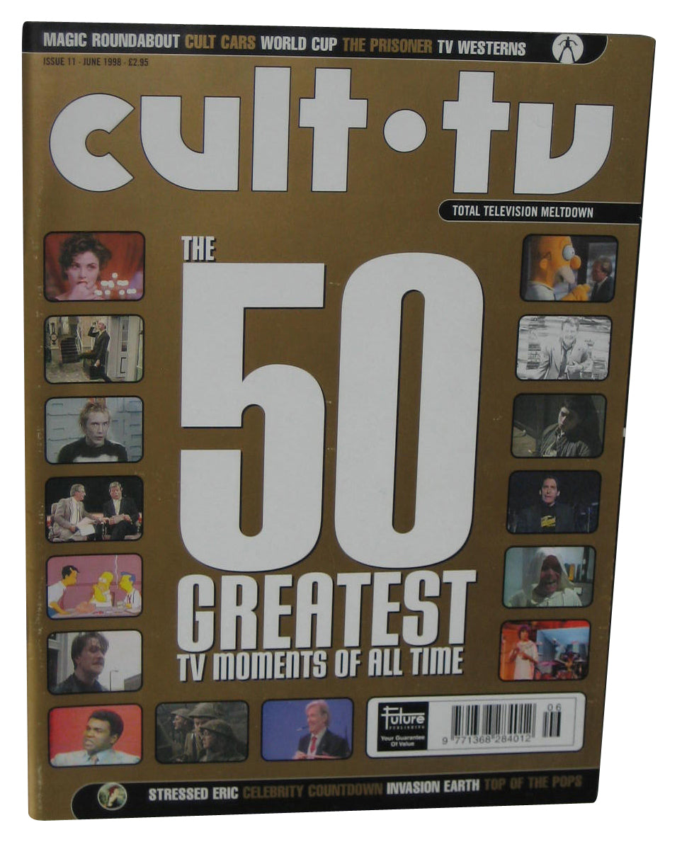 Cult TV The 50th Greatest TV Moments of All Time June 1998 Magazine Book #11
