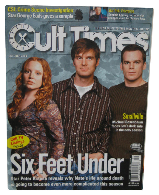 Cult Times TV October 2004 Magazine Book - (Six Feet Under Cover)
