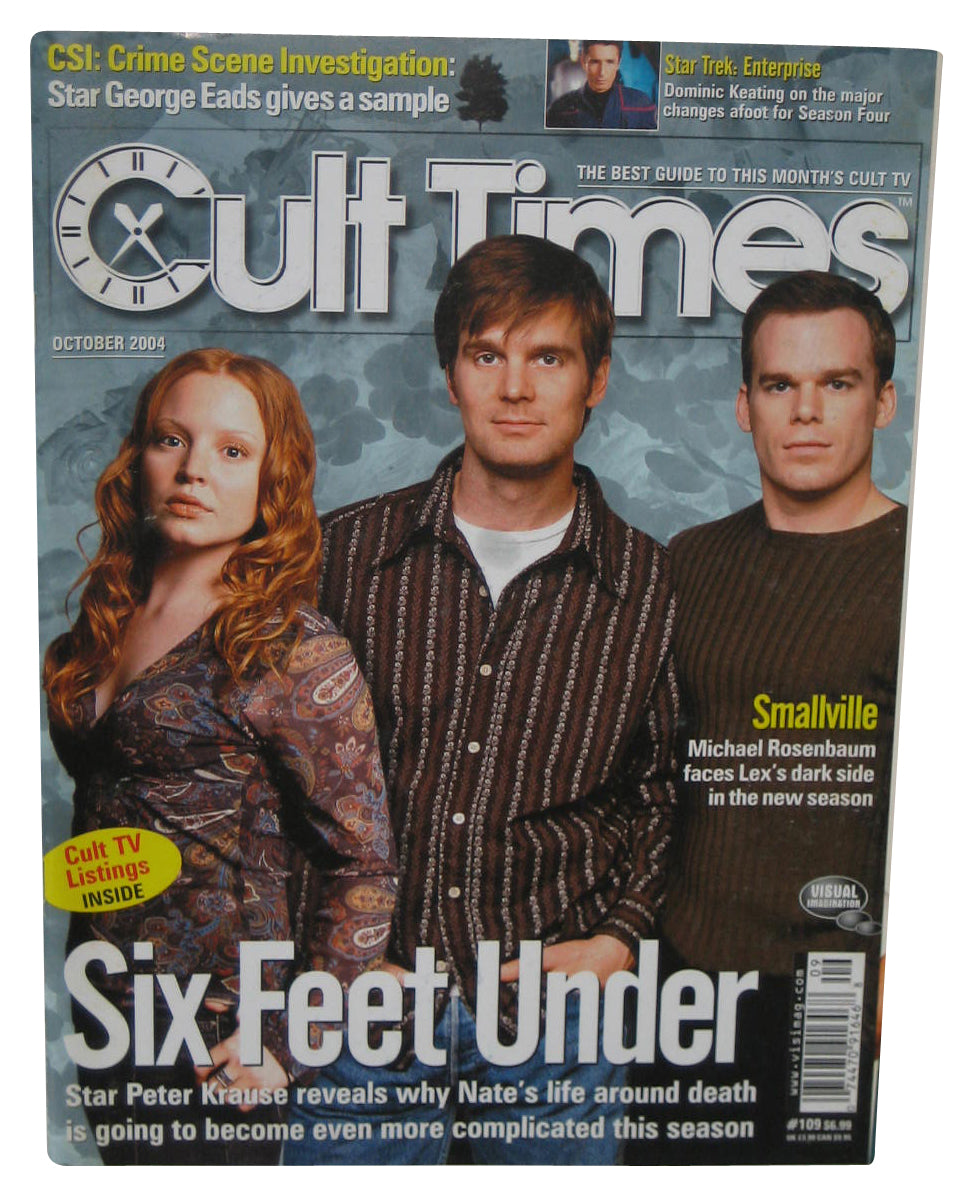 Cult Times TV October 2004 Magazine Book - (Six Feet Under Cover)