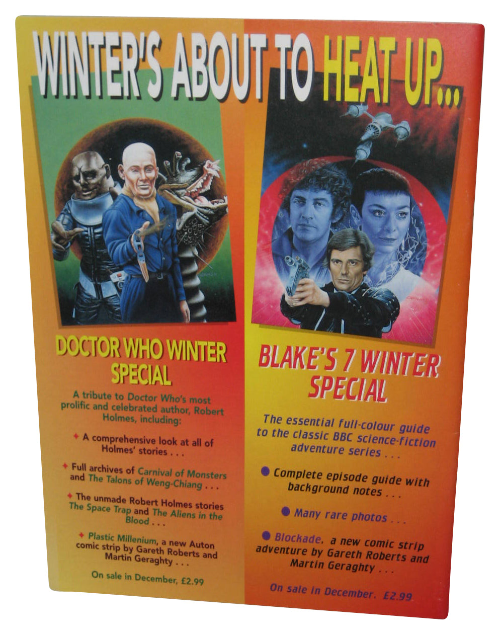 Dreamwatch Winter Special 1994 Issue 4 Magazine Book - (Space Precinct Cover)