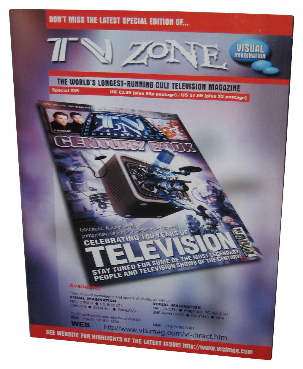 TV Zone Cult Television Magazine Book #122 - (Star Trek Voyager Cover)