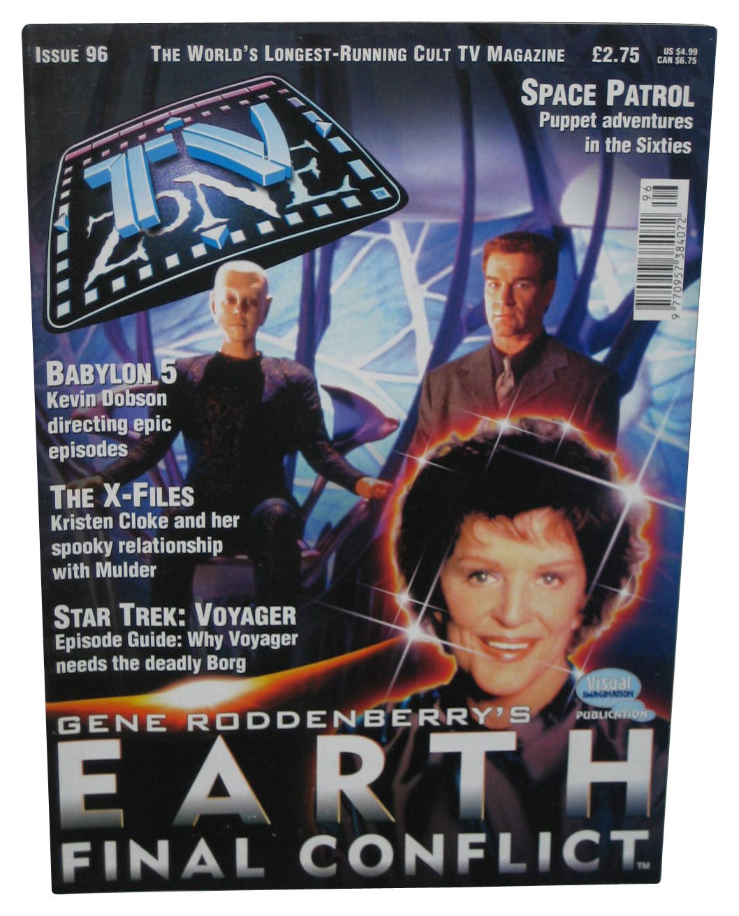 TV Zone Cult Television Magazine Book #96 - (Earth Final Conflict Cover)