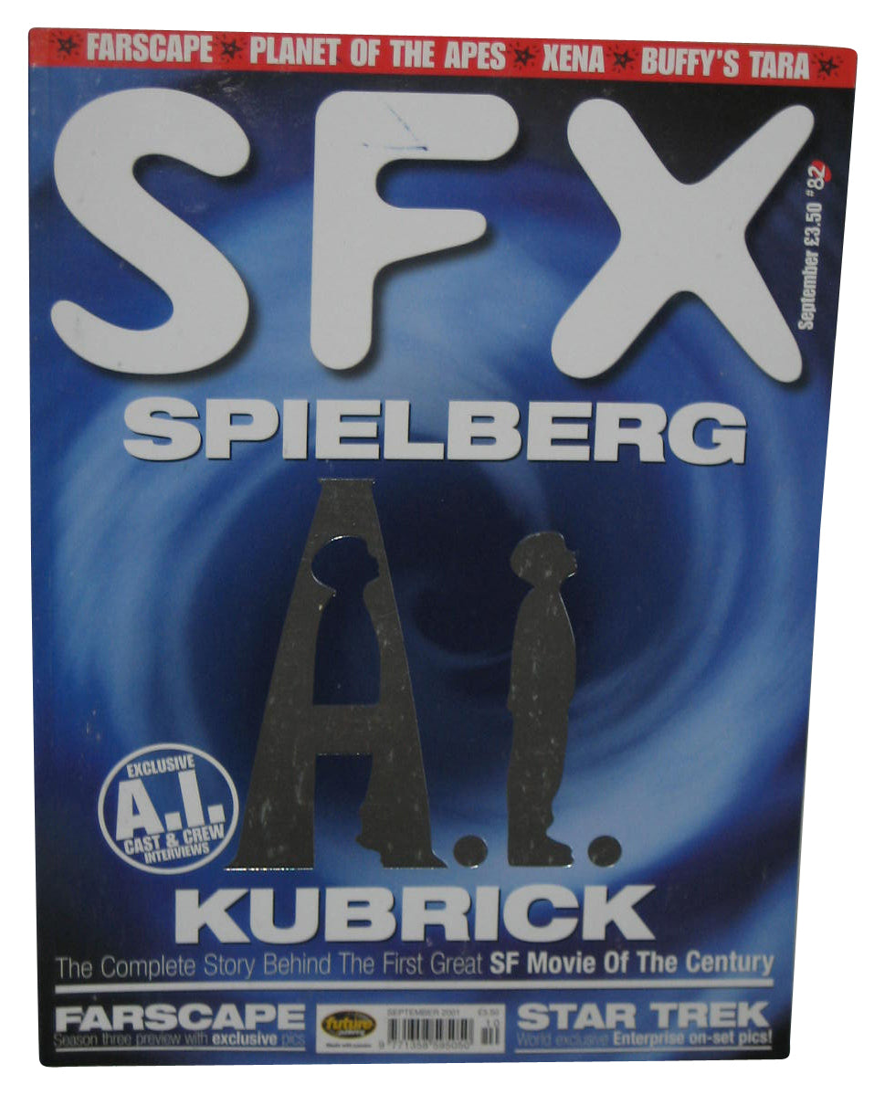 SFX Europe Sci-Fi September 2001 Magazine Book #82 - (Spielberg AI Cover)