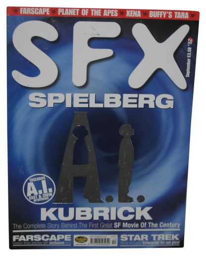 SFX Europe Sci-Fi September 2001 Magazine Book #82 - (Spielberg AI Cover)