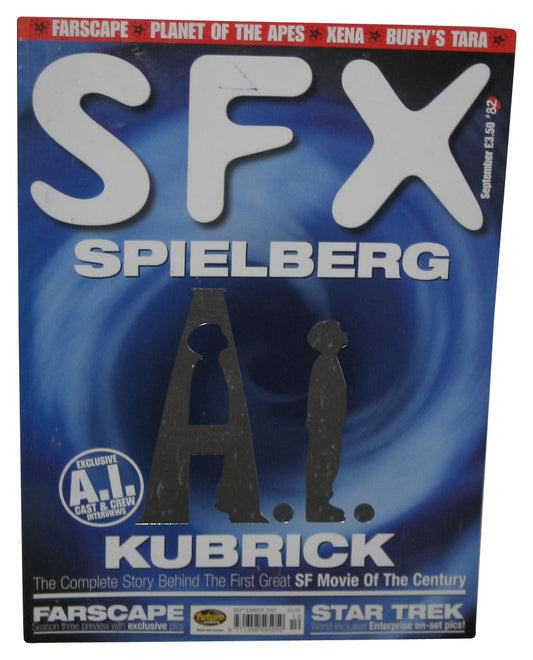 SFX Europe Sci-Fi September 2001 Magazine Book #82 - (Spielberg AI Cover)