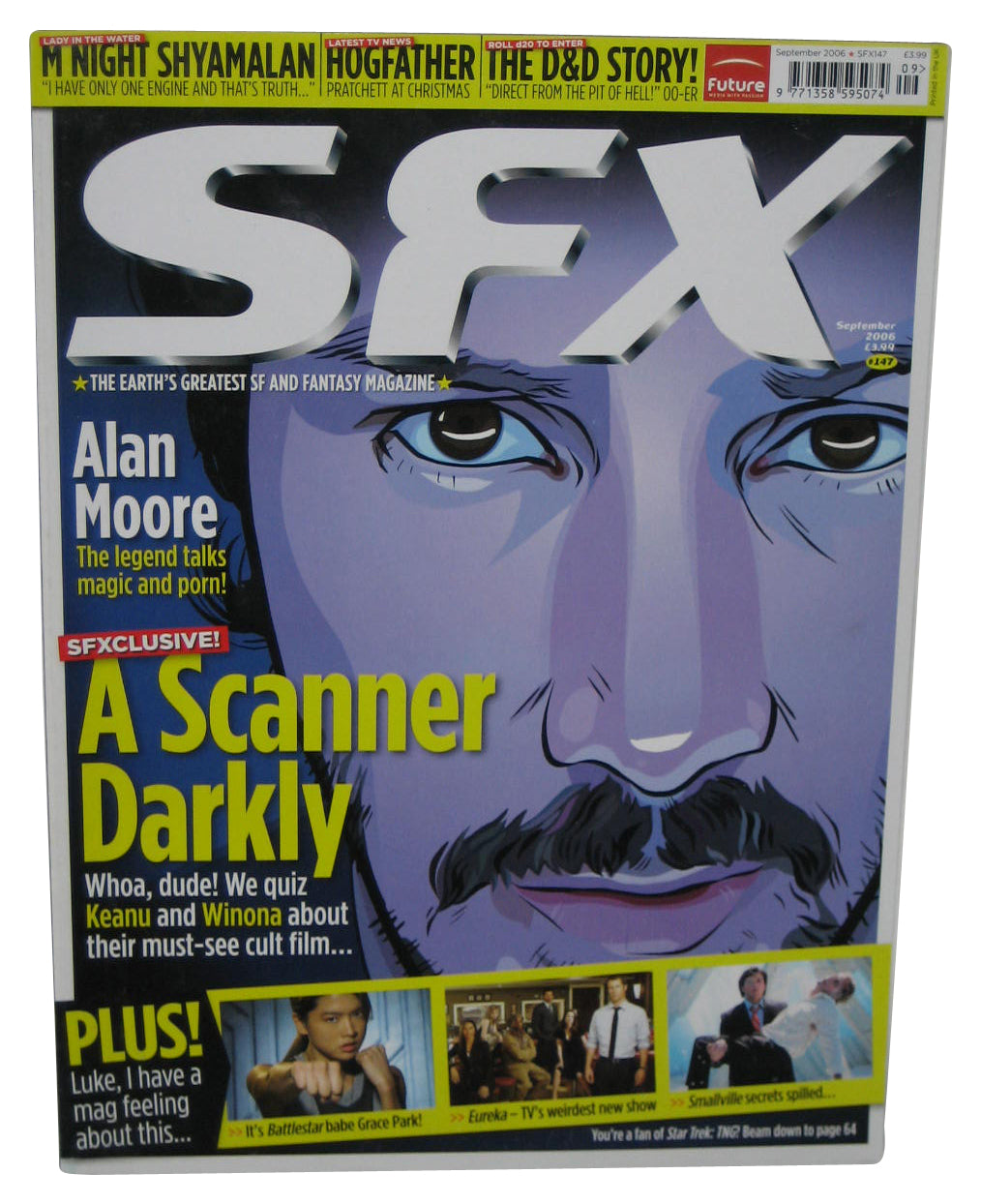 SFX Europe Sci-Fi September 2006 Magazine Book #147 - (Alan Moore Cover)