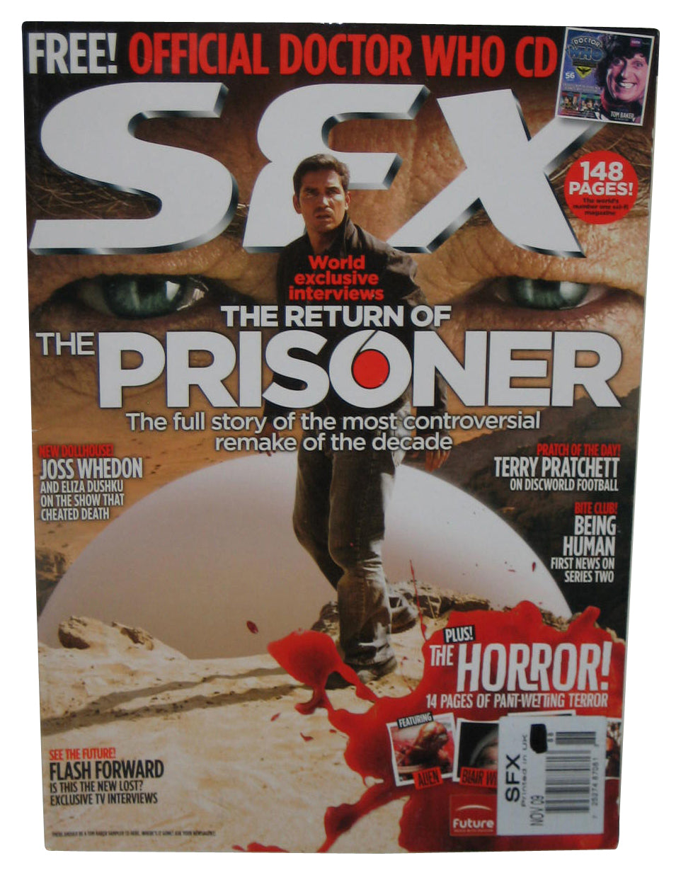 SFX Europe Sci-Fi November 2009 Magazine Book - (Return of The Prisoner Cover)