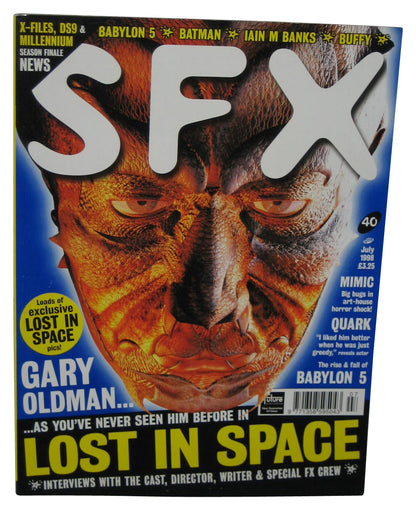 SFX Europe Sci-Fi July 1998 Magazine Book #40 - (Lost In Space Gary Oldman Cover)