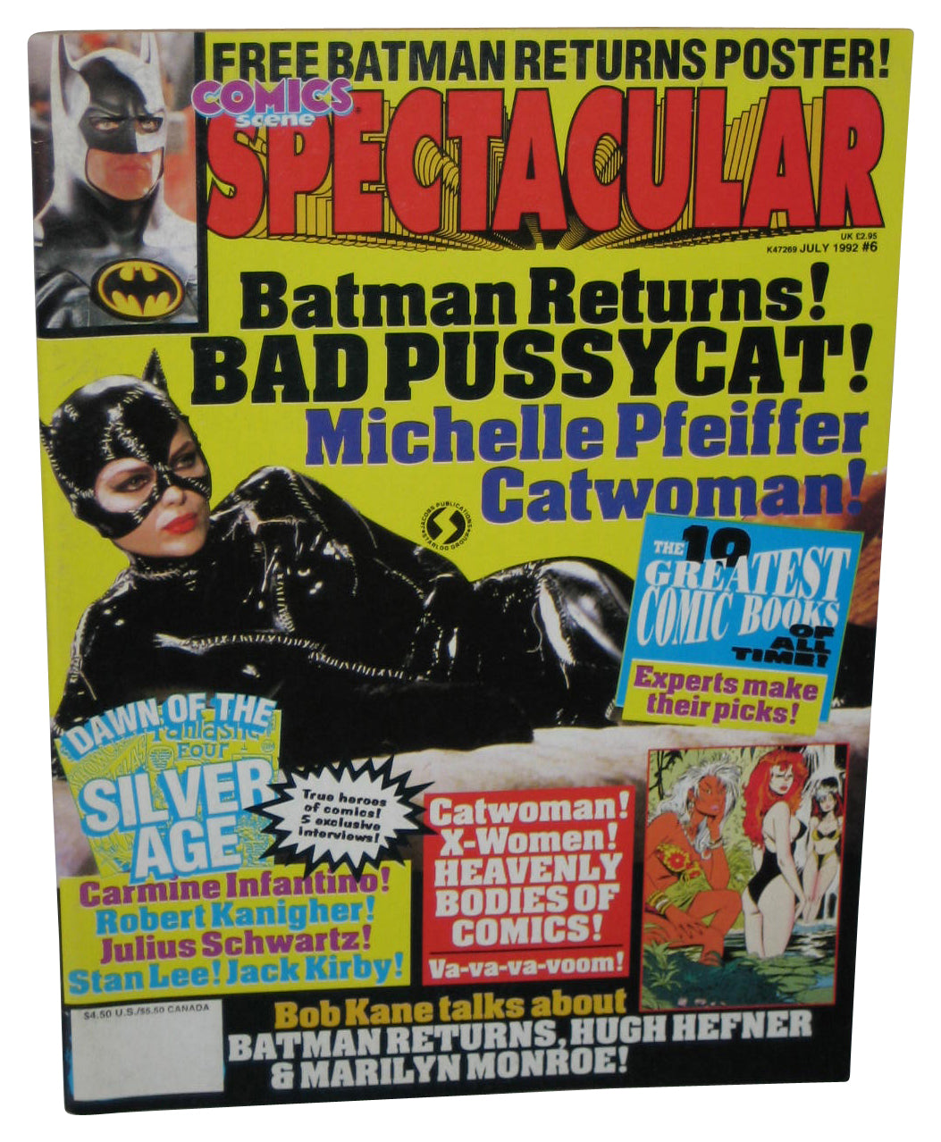 Comics Scene Spectacular July 1992 Magazine Book #6 - (Catwoman Cover)