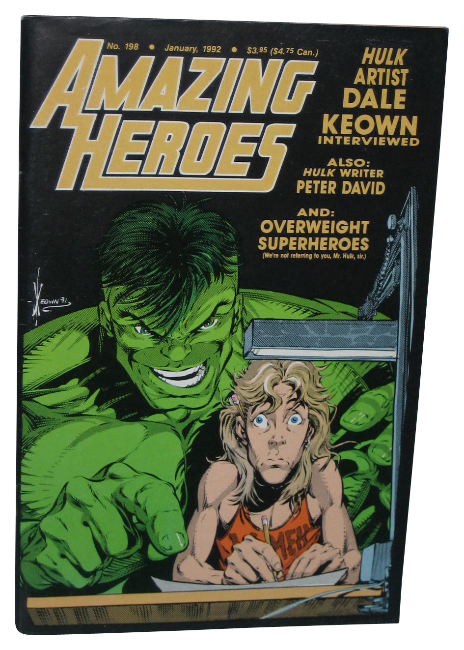 Amazing Heroes January 1992 Paperback Book #198