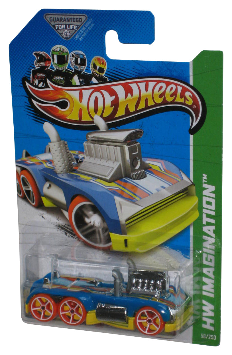 Hot Wheels HW Imagination (2012) Blue & Yellow Semi-Psycho Car 58/250