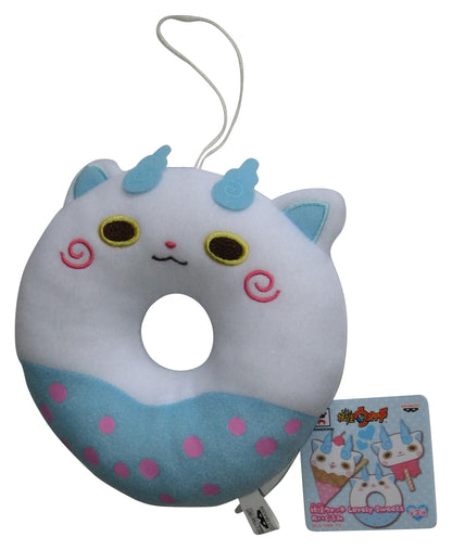 Yo-Kai Watch Lovely Sweets (2018) Banpresto Japan White & Blue Donut Toy Plush