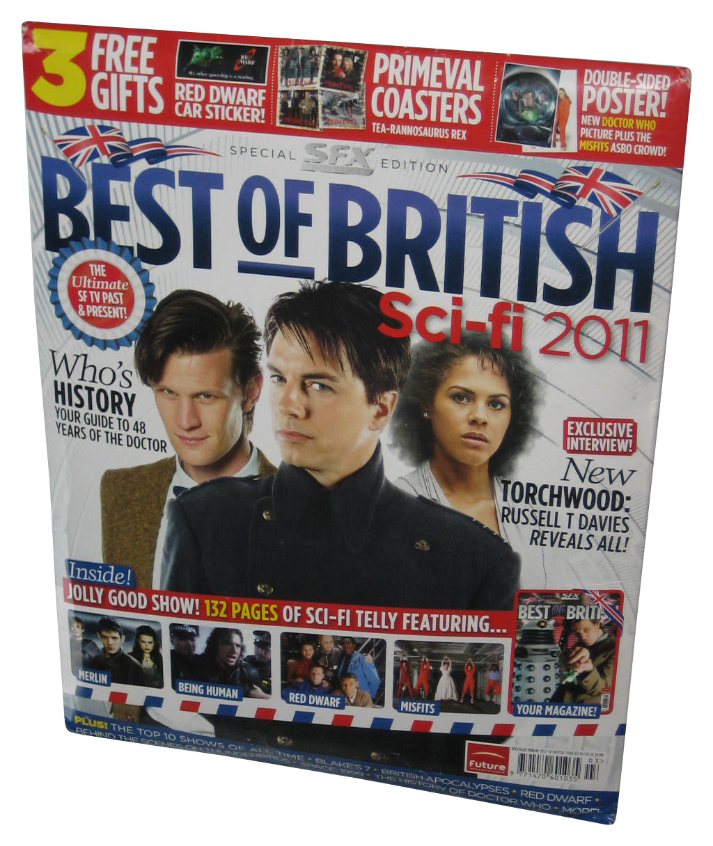 SFX Best of British Special Magazine Book #49 - (Doctor Who Cover) w/ Red Dwarf Sticker, Primeval Coasters & Poster