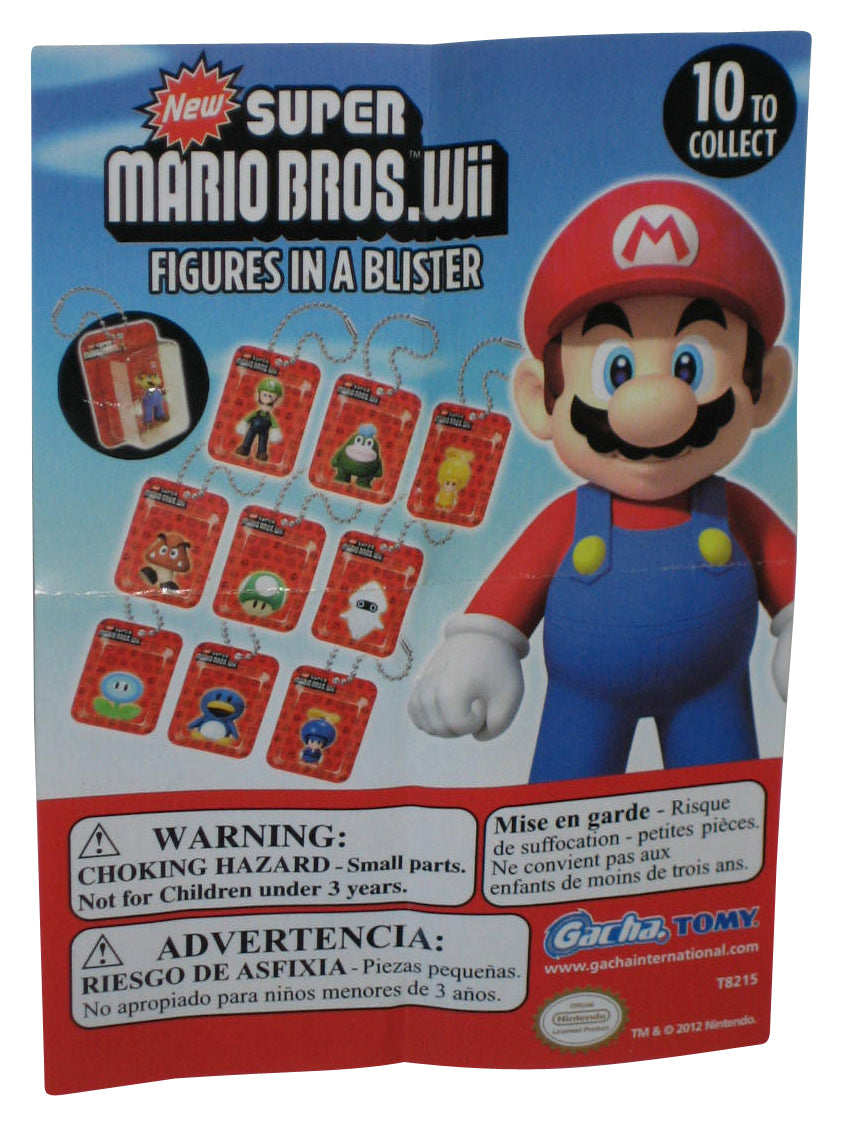 Nintendo Super Mario Bros. Wii Penguin Suit 1" Mini Figure Keychain - (Figures In A Blister 2012 Tomy Gacha Toy)