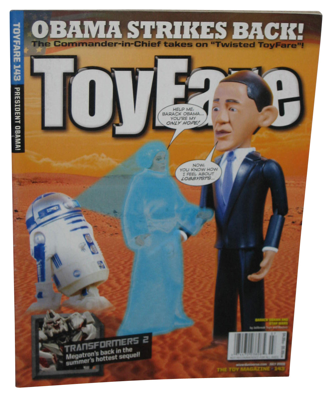 ToyFare July 2009 Magazine Book #143 - (President Obama Cover)