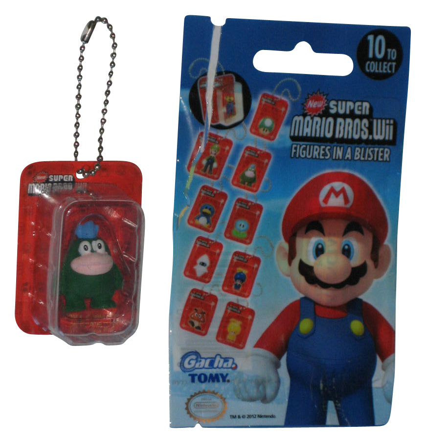 Nintendo Super Mario Bros. Wii Spike 1" Mini Figure Keychain - (Figures In A Blister 2012 Tomy Gacha Toy)