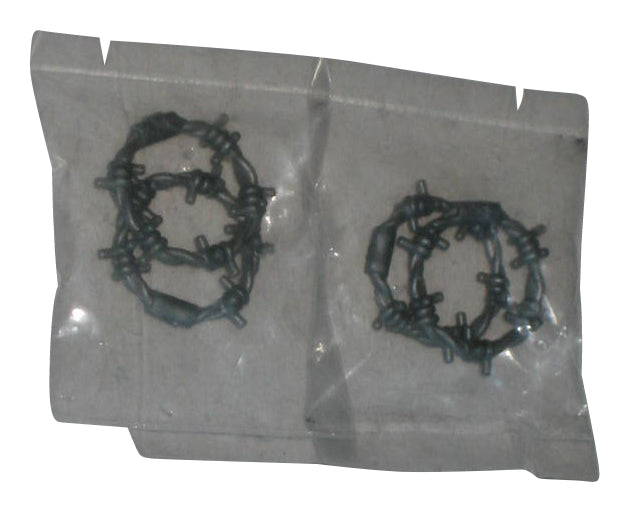 LEGO Pearl Light Gray Barbed Wire Loop 62700 - (Lot of 2)