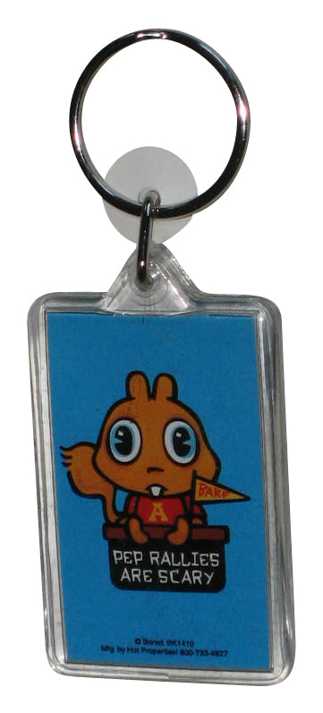 Squirrel Nuts Pep Rallies Are Scary Hot Properties Bored Inc. Lucite Acrylic Keychain BK1410