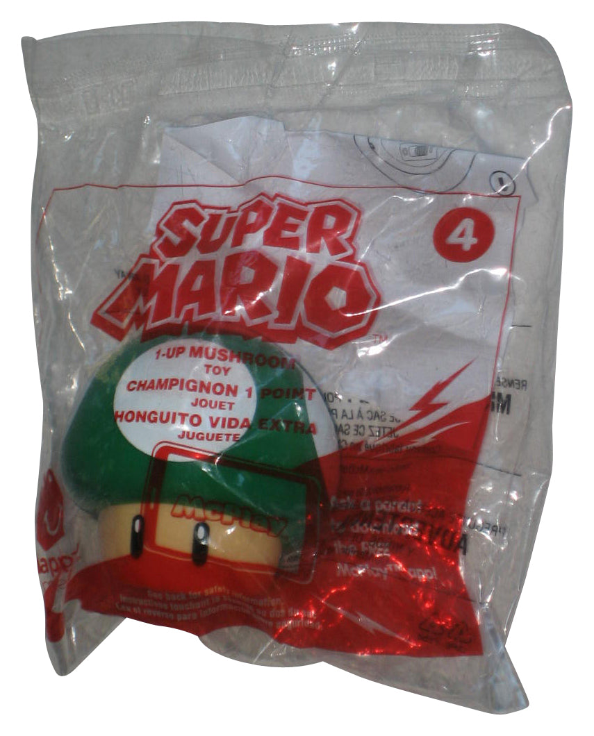 Nintendo Super Mario Bros. Green One-Up Mushroom (2017) McDonalds Toy Figure