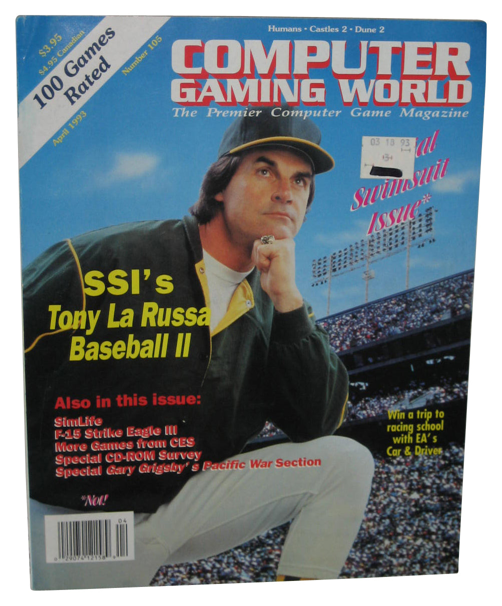Computer Gaming World Game April 1993 Magazine Book #105