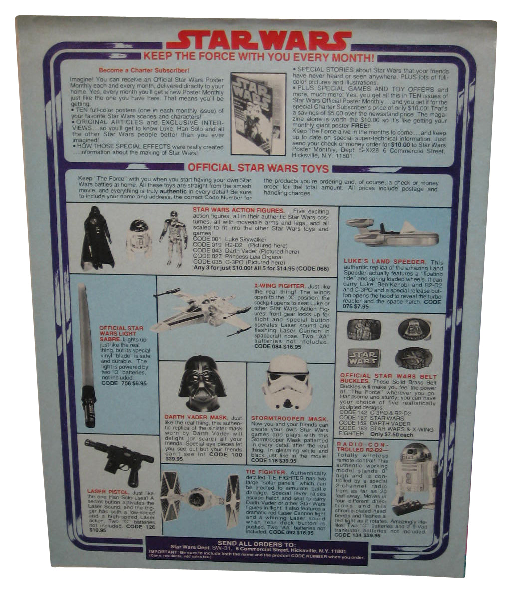 Star Wars Official Poster Monthly Magazine Book Issue #8 w/ Giant Stormtrooper Poster