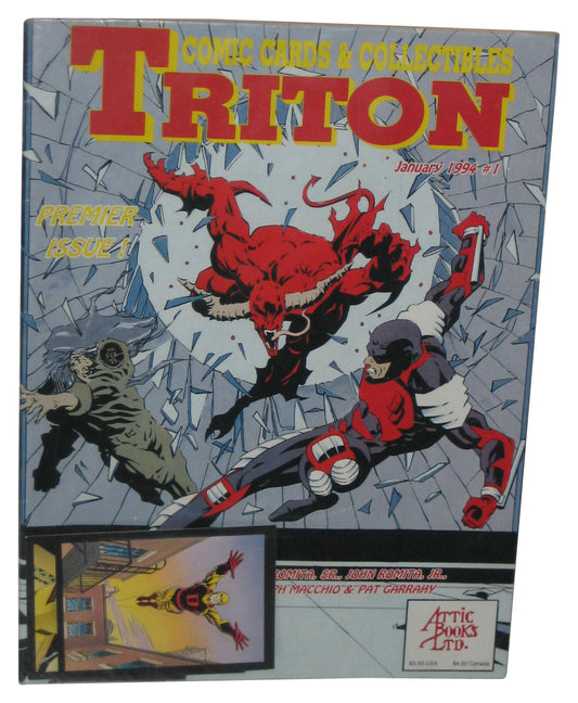 Triton January 1994 Comic Cards & Collectibles Magazine Book #1 w/ Cards