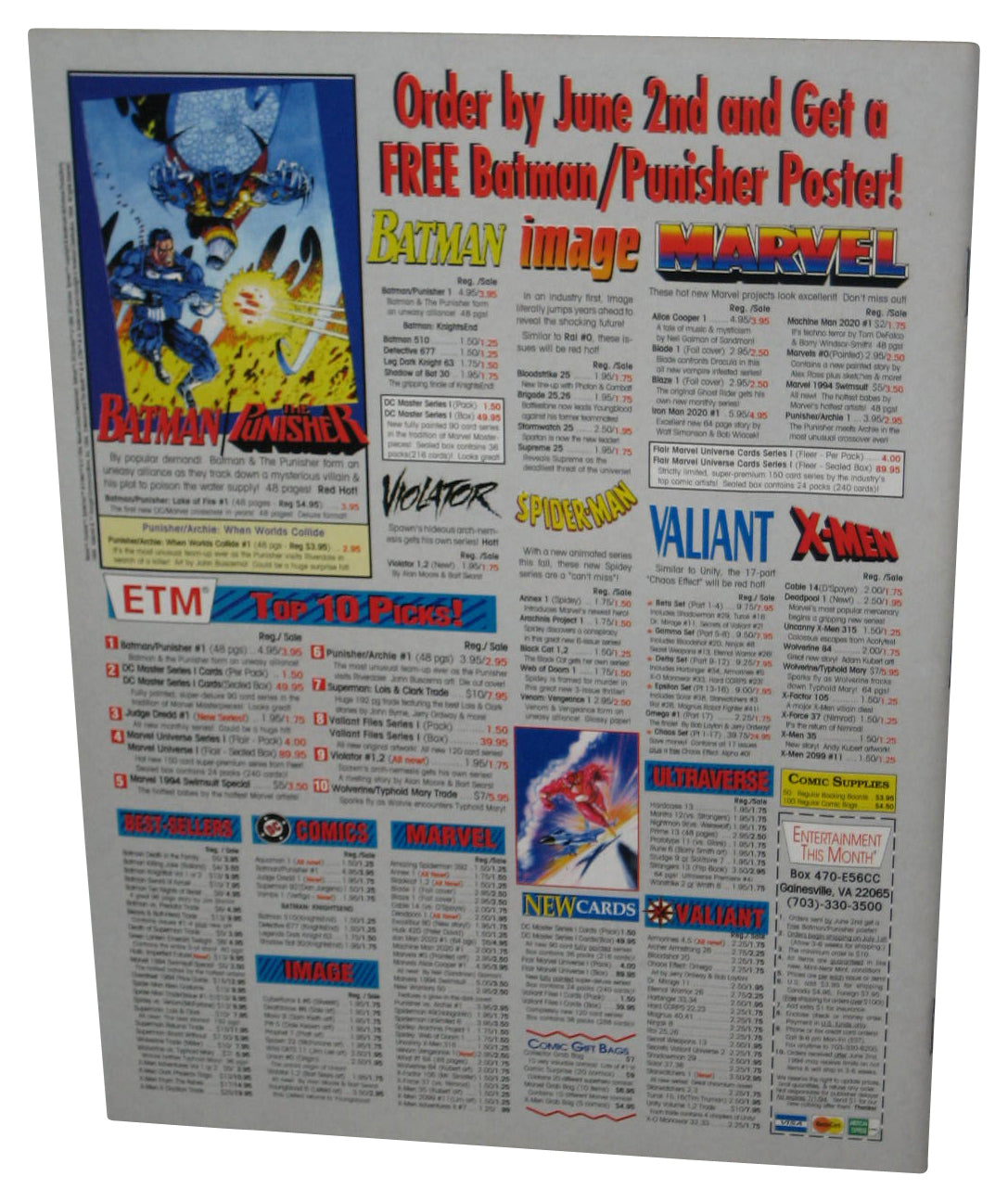 Comics June 1993 Magazine Book #43 - (X-O Manowar and Armorines Cover)