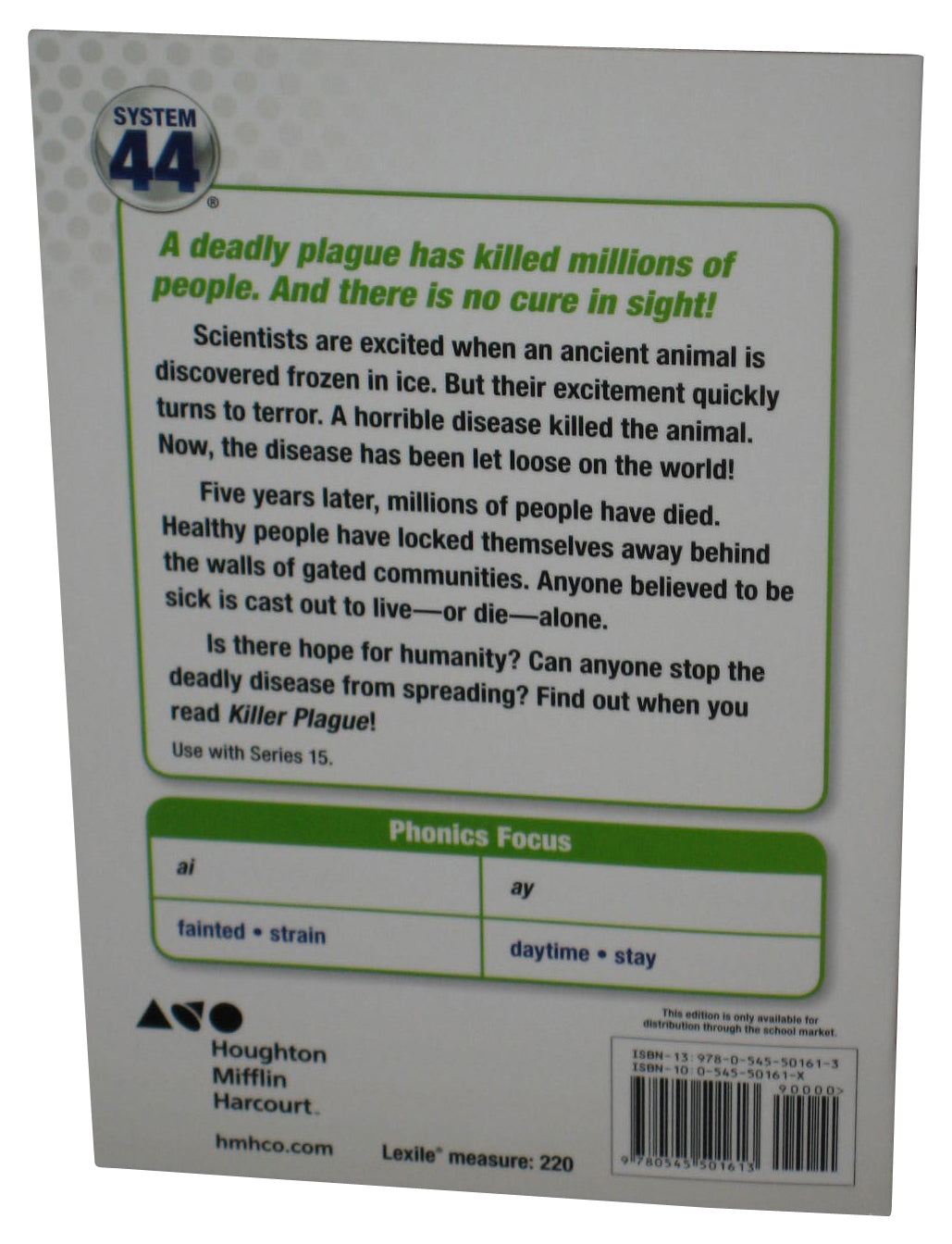 Killer Plague System 44 Houghton Mifflin (2014) Paperback Book - (Trina Robbins)