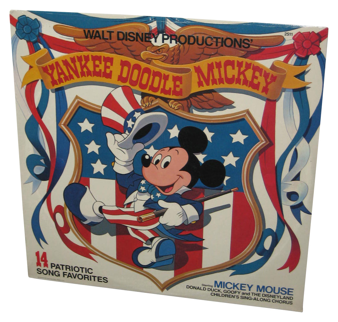 Disney Yankee Doodle Mickey Patriotic Song Favorites (1980) Vinyl Record #2511