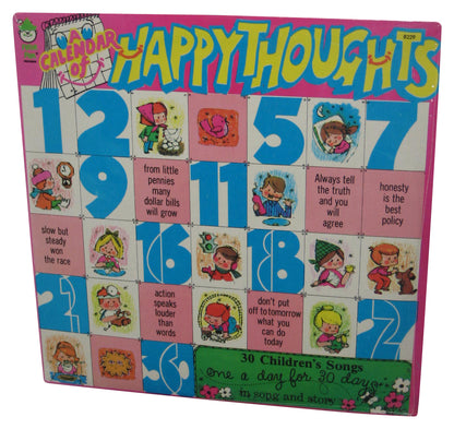 Peter Pan A Calendar of Happy Thoughts 30 Children Songs (1970) Vinyl Record #8229
