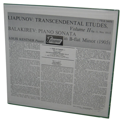 Liapunov Transcendental Etudes Vol. 2 Vinyl Record - (Op. 11 Nos. 10-12 Balakirev Piano Sonata in B-Flat Minor)