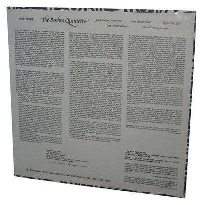 The Boehm Quintette Music Vinyl Record ORS-78291 - (Irwin Bazelon Woodwind Quintet, Franz Danzi Op 67, J. Guy Ropartz)