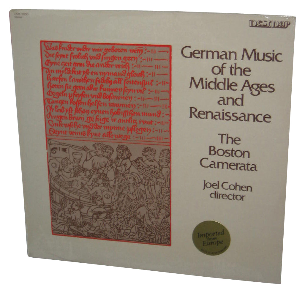German Music of The Middle Ages and Renaissance Vinyl Record CE 31046 - (The Boston Camerata Joel Cohen)
