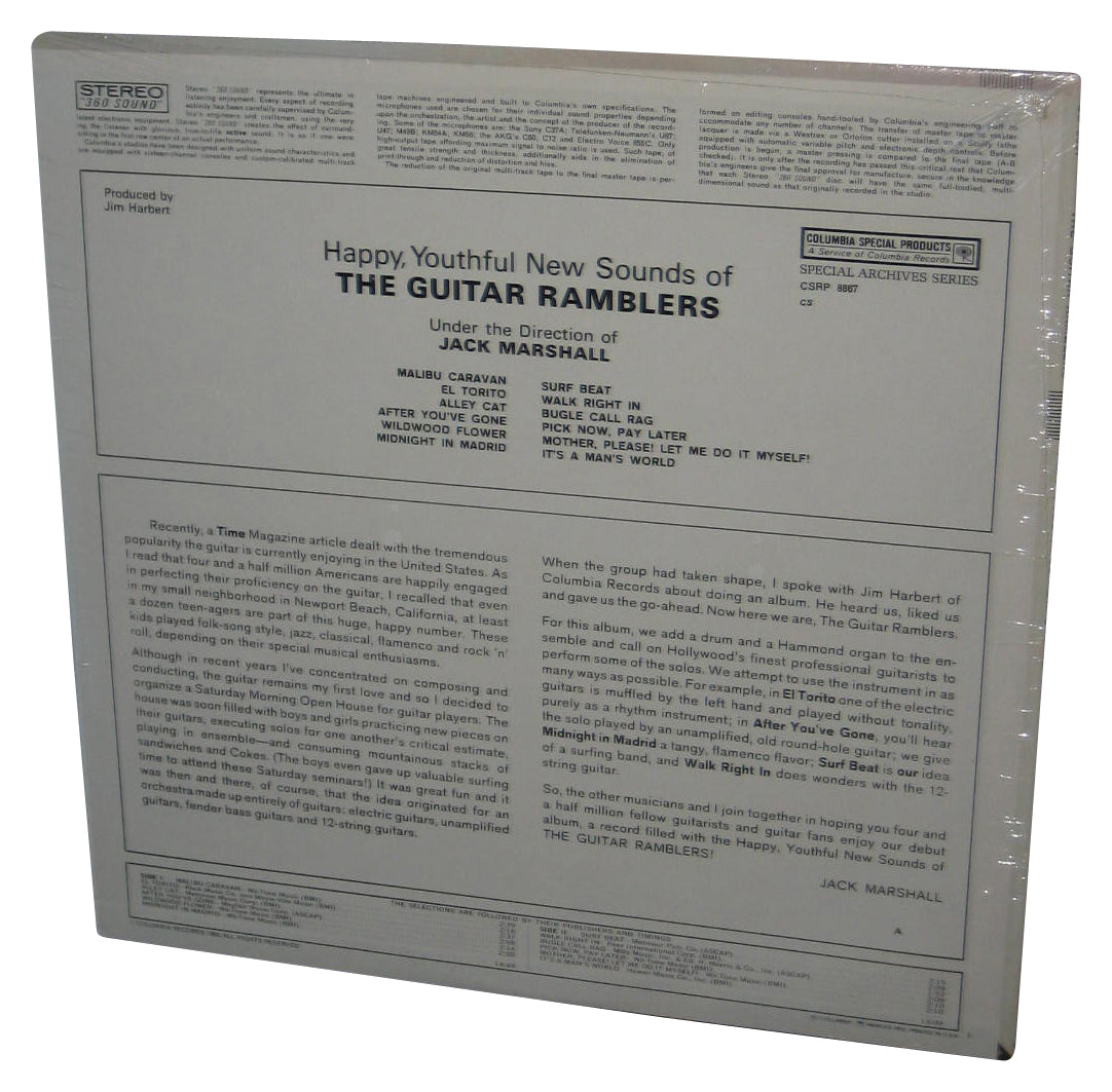 Happy Youthful New Sounds of The Guitar Rabmlers Jack Marshall Vinyl Record