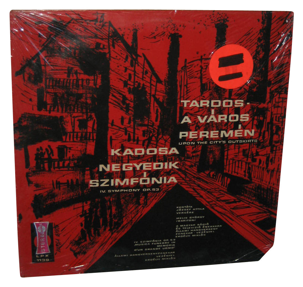 Bela Tardos Vinyl Record LPX 1139 - (Upon The City's Outskirts Pal Kadosa 4th Symphony Miklos Erdelyi)