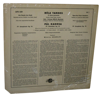 Bela Tardos Vinyl Record LPX 1139 - (Upon The City's Outskirts Pal Kadosa 4th Symphony Miklos Erdelyi)